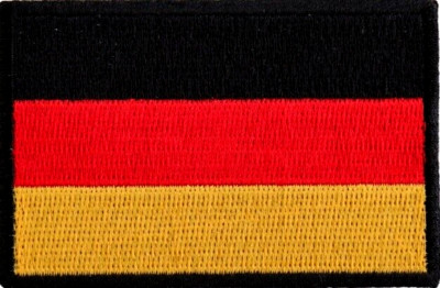 Deutschland Flagge Aufnäher Deutsch gestickt Bügelbild Aufnähen Souvenir EU