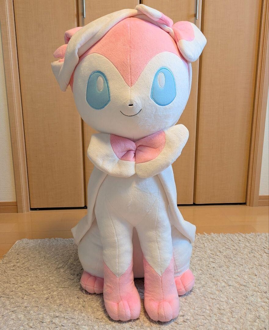 Pokemon Center Limited Sylveon Nymphia Life size Plush doll RARE
