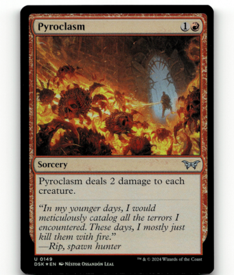 FOIL - MTG Pyroclasm #149 - Duskmourn: House of Horror | eBay