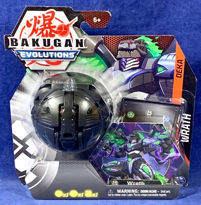 New WRATH Bakugan EVOLUTIONS DEKA Figure POP-OPEN BAKU-ACTION Black DARKUS Large