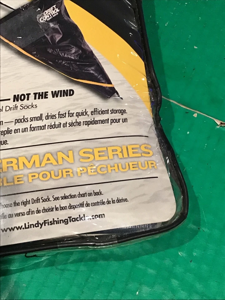 New LINDY DRIFT SOCK FISHERMAN SERIES BLACK 30" DCVS30 w/ Storage Pouch - Image 4 of 4