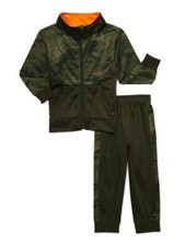 CHEETAH Husky Boy's 14/16H Green Camo Tricot Jacket  Jogger 2-Pc Set NWT