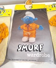 Smurf Floppy Plush Doll Wardrobe Sweat Suit Jogging Outfit for Doll #640