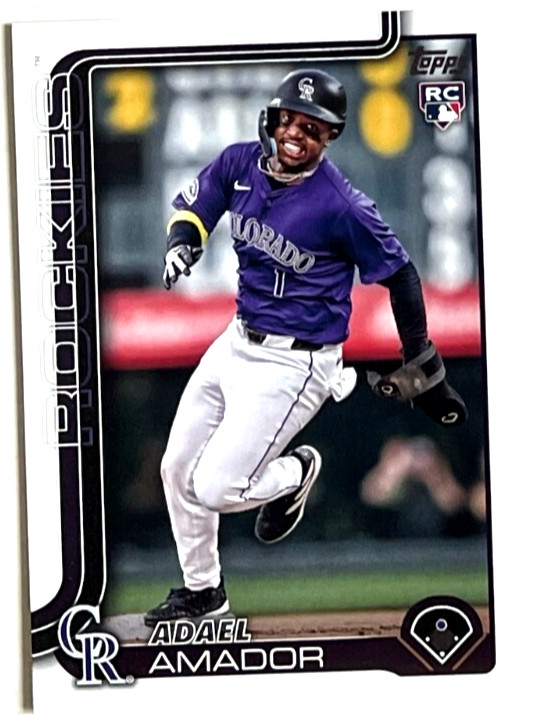 2025 TOPPS SERIES 1 ADAEL AMADOR BASE COLORADO ROCKIES RC #191