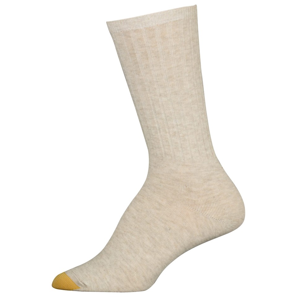 womens Casual Ribbed Crew Socks, 6 Pairs Socks, Bark/Khaki/Oatmeal