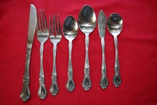 International Summer Rose Stainless Knife Fork Teaspoon Soup Spoon Your Choice