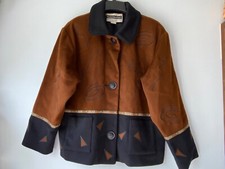 Mary Lou Ozbolt Storer Fibrearts Wool Jacket Size M