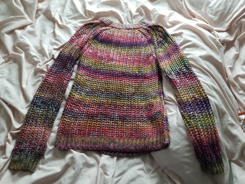 XS Anthropologie Sweater Rainbow Knit 