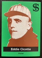 Eddie Cicotte #3 1919 Black Sox Scandal set 1988 Little Sun