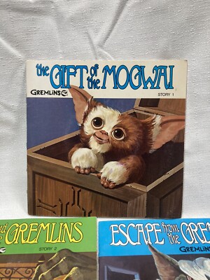 グレムリン 1984年製 激レア レコードbook 5冊セット Complete Set OF 5 VINTAGE 1984 GREMLINS READ ALONG BOOKS & 33 1/3