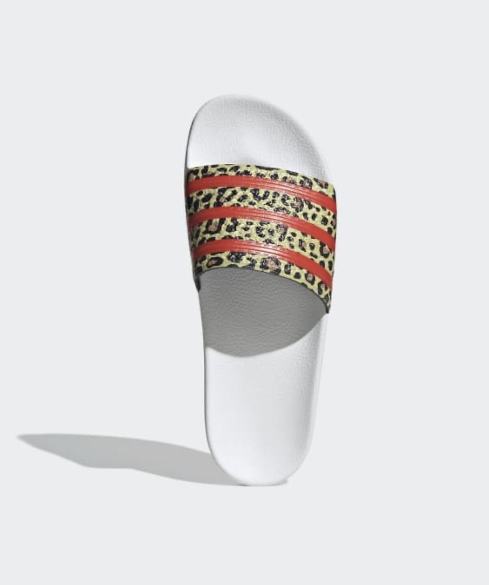 NWT Adidas Originals Adilette Leopard Slides Sandals Men display picture 3