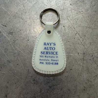 Vintage Hawaii 70 s 80 s Promo Keychain Ray s Auto Service Honolulu Hawaii Oahu