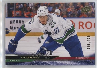 2024-25 Upper Deck Series 2 Exclusives 5/100 Tyler Myers #430 0nr3