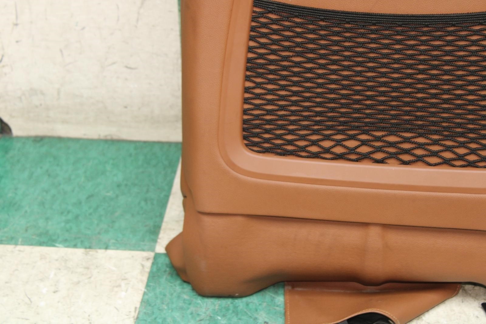 14-17 Ghibli Brown Leather Front Passenger RH Seat Upper W/Headrest Crash Bag OE