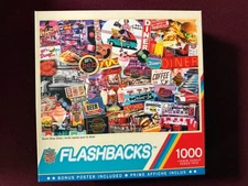 Master Pieces Flashbacks Quick Stop Diner 1000 PCs Jigsaw Puzzle 50s Brand New