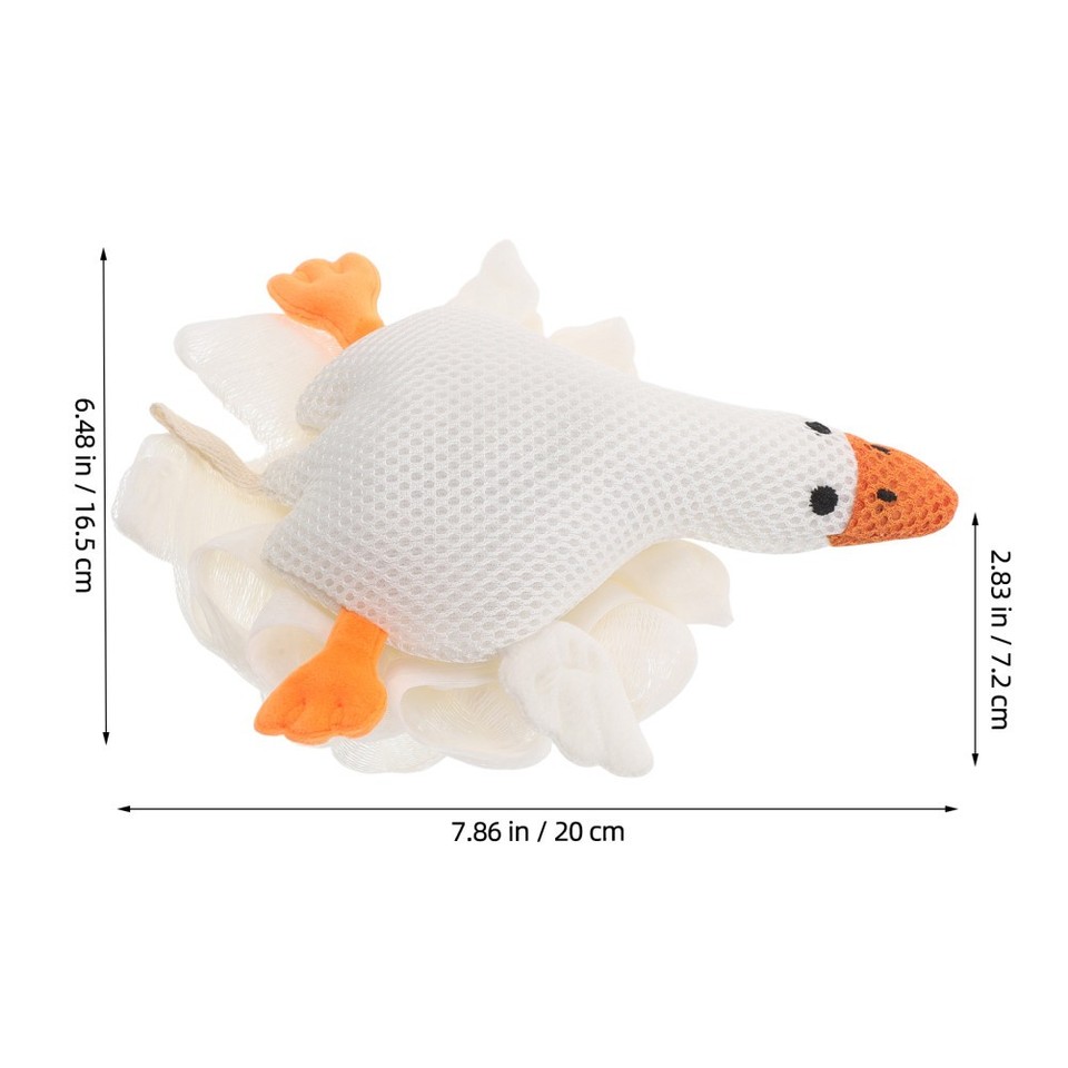 Fun Goose Cartoon Bath Sponge Reusable Loofah for Baby Shower Home Use ...