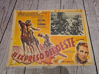 ORIGINAL Pony Express 1953 12''x16'' Movie Lobby Card Poster