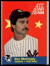 Fleer 1986 Fleer Don Mattingly #1 Baseball
