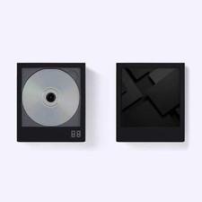 KM5 CP1 Portable Wall Mount CD Player Bluetooth Lightweight Thin Black Audio