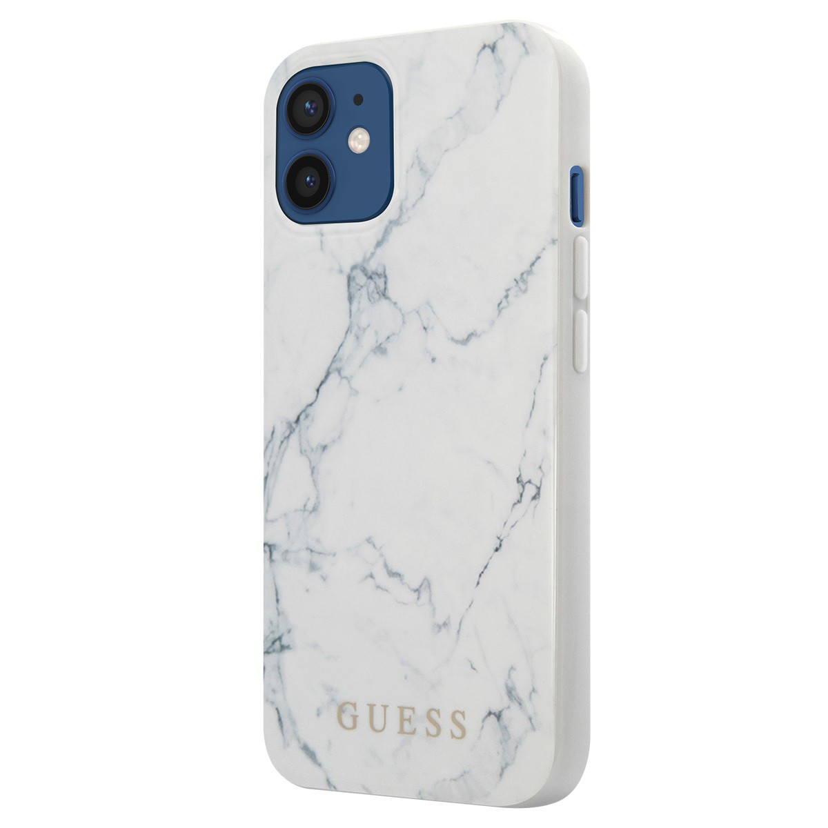 Coque Guess iPhone 12 Mini marbre blanc idée cadeau idéal et raffiné