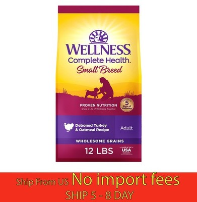 Wellness Complete Health Small Breed Dog Food Turkey Oatmeal 12lb...(wa)