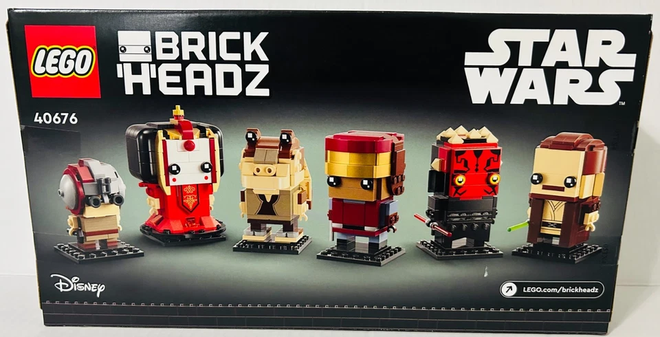 Lego BrickHeadz Star Wars Призрачная угроза 40676 СНЯТ С ПРОИЗВОДСТВА Новый в коробке Подлинный - Изображение 2 из 2