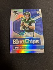 Zach Wilson 2021 Panini Mosaic Blue Chips #2 Silver