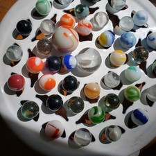 40 Vintage Estate Lot Marbles HARD TO FIND
