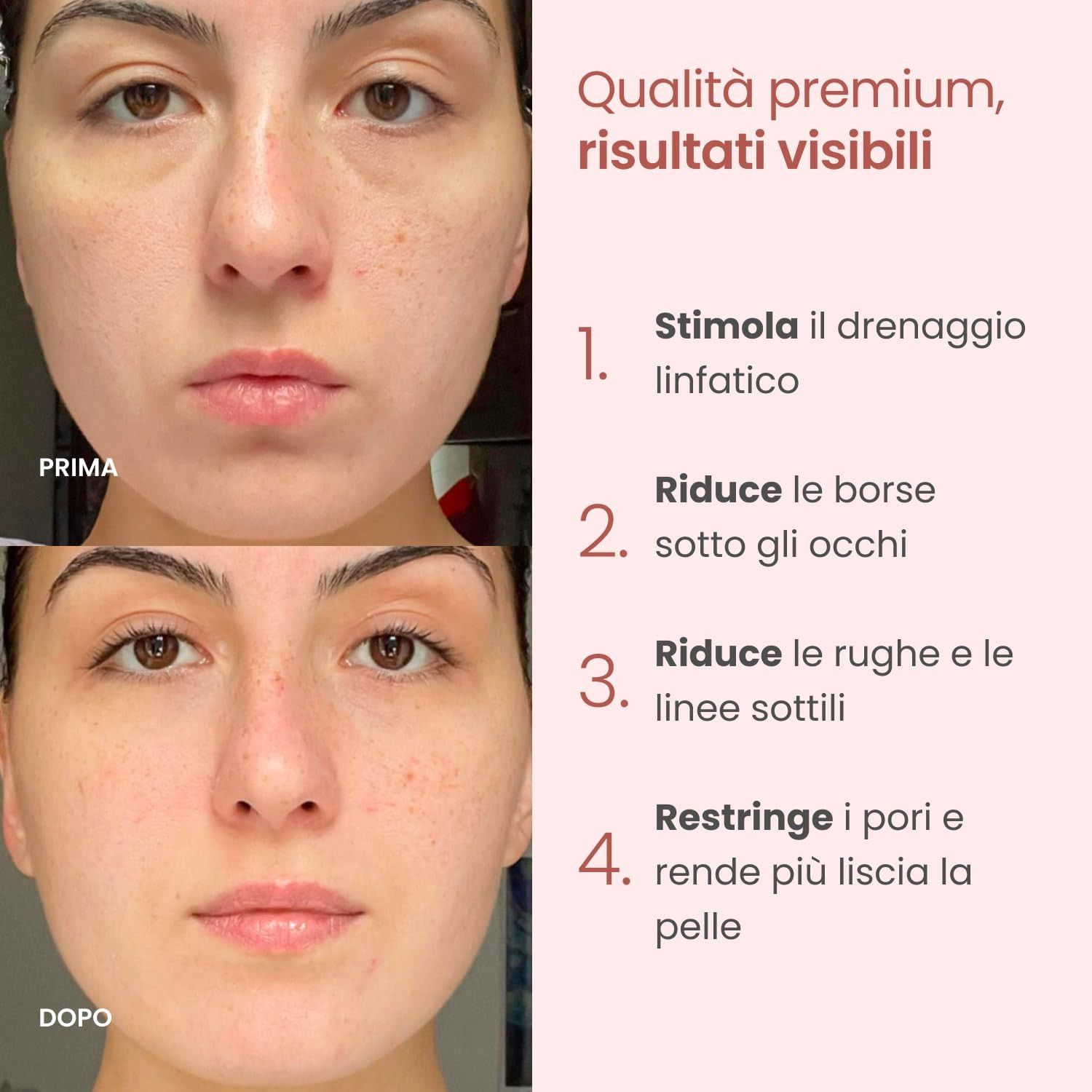 Kit Gua Sha e Roller Viso Quarzo Rosa - Trattamento Naturale Anti-Età - 2