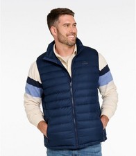 LL Bean 650 DownTek Goose Down Puffer Vest Mens 3XL Blue Quilted Outdoor Active