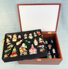 2005 Macys Holiday Lane Glass Ornament Boxed Set - 39 Ornaments
