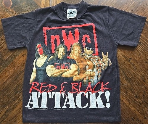 Vintage 90s WCW NWO Shirt Size 8 Wormser Pajama Top 1998