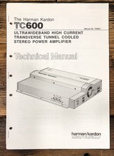 Harmon Kardon HK TC-600 TC600 Car Amplifier Service Manual Original