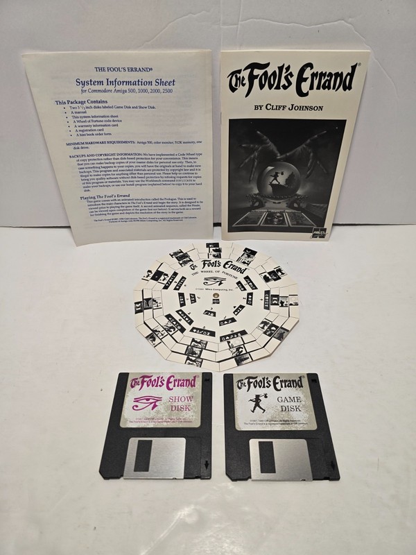The Fool's Errand w/ Manual & Inserts 3.5" Commodore Amiga