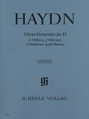 Haydn Divertimento D Major Hob II 8 for Flute Horn Violin Henle Urtext Book