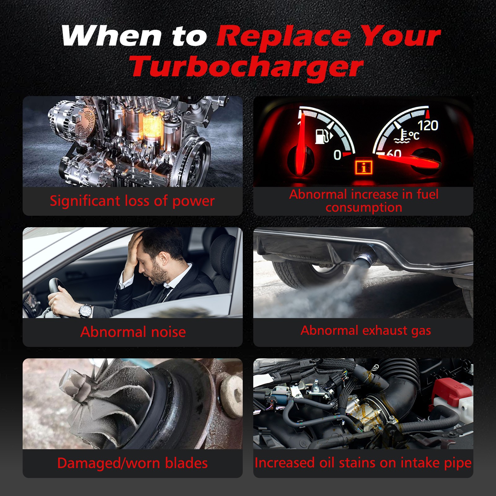 New Upgrade Turbo For 1994-1997 Powerstroke Diesel T444E Ford F-Series 7.3L TP38 thumbnail 7