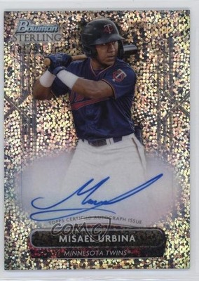 2022 Bowman Sterling Prospect Speckle Refractor 81/99 Misael Urbina Auto 2s2