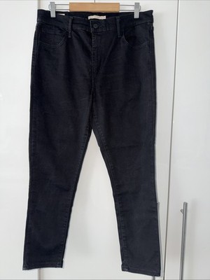 Levi´s 720 High-Rise Super Skinny Damen Jeans Schwarz Stretch W32/30