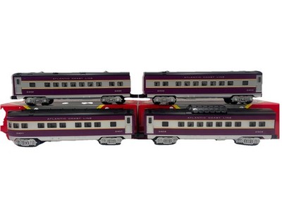 O Gauge Williams  Atlantic Coast Line  Streamline Passenger Car Set No. 02721