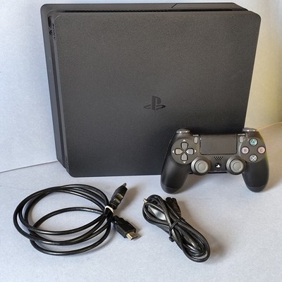 Sony PlayStation 4 Slim 500GB Console - Original PS4 Controller - Black Color