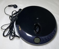 GPX Black Portable CD Player with Stereo Earbuds PCB301B. Works, No Batterys