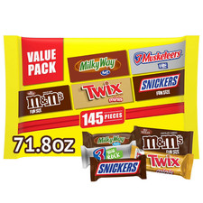 Mars Milk Chocolate Variety Pack Candy, 145 p...