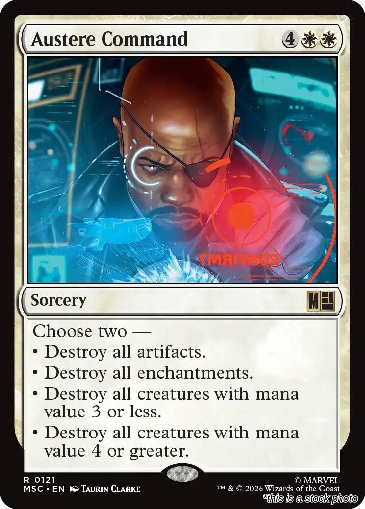 Austere Command Commander: Marvel Super Heroes 121 NM Magic