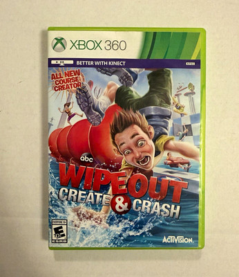 Activision Wipeout Create & Crash (Xbox 360) E10+ NTSC-U/C Better w/ Kinect Case