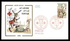 Mayfairstamps France FDC 1978 Rabbit and Tortoise Red Cross First Day Cover aaz_