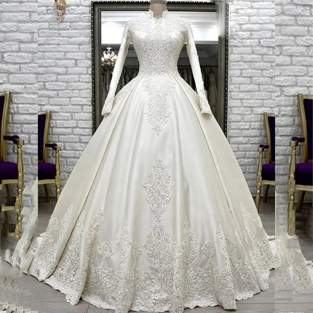 white long sleeve church dress Diana Couture 9151 Church Dress White With Green / 14