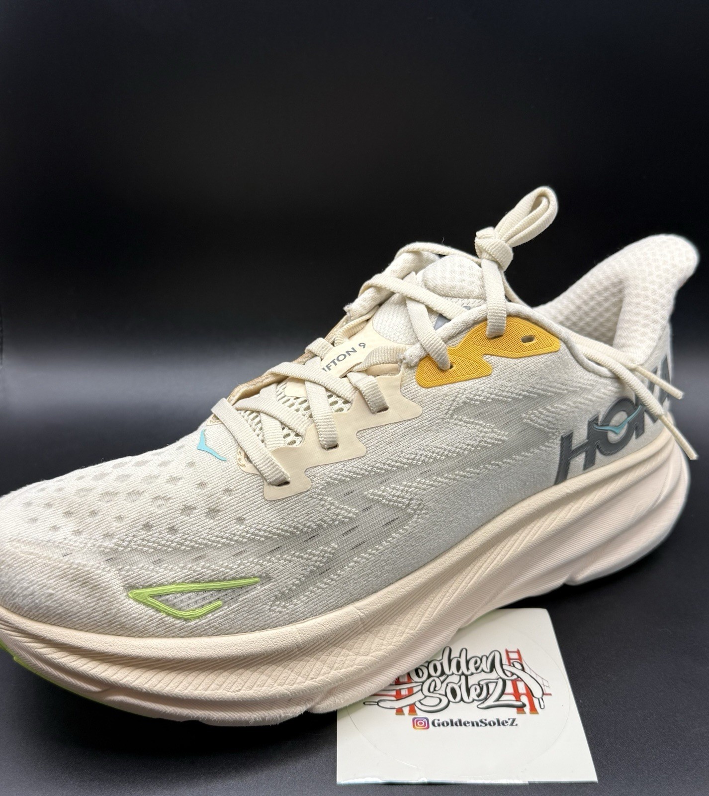 Hoka One One Clifton 9 Shoes Womens Size 9B Beige Running Sneakers 1127896 VLS thumbnail 6