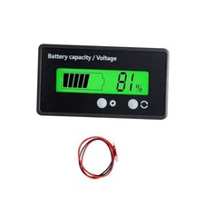12V 24V 36V 48V 60V 72V 84V Golf Cart Battery Meter, Battery Capacity Green