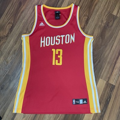 Adidas Women s M NBA 4her Houston Rockets James Harden #13 Alt Jersey Red Yellow