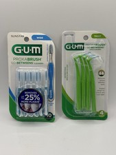 GUM Proxabrush Go Betweens Wide Interdental Brushes Soft Bristles Wide  Tight
